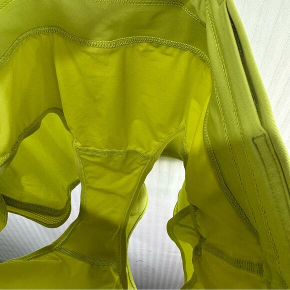 Lululemon Run Off Route High Rise Short 4” Lemon Vibe Women's Size 8 Mesh Swift - Picture 6 of 7